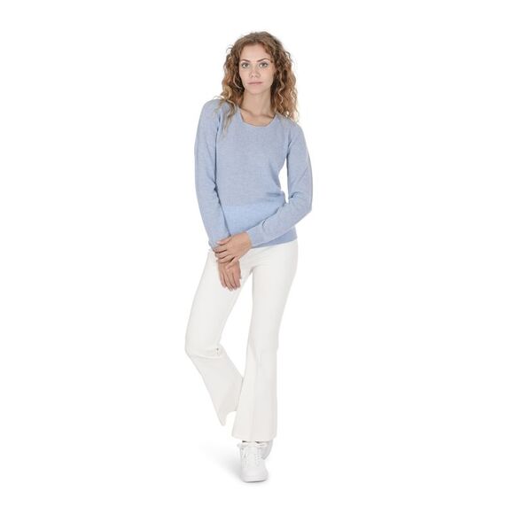 Crown of Edinburgh Cashmere Cashmere Crew Neck Jumper Long Sleeve Knitwear Women - Picture 3 of 7